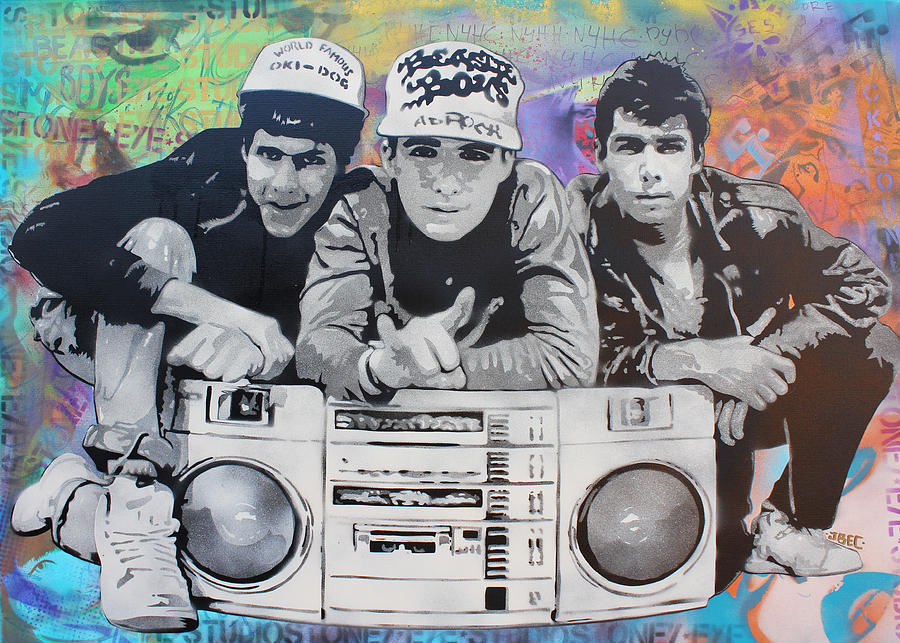900x643 Beastie Boys Painting By Josh Cardinali - Beastie Boys Painting
