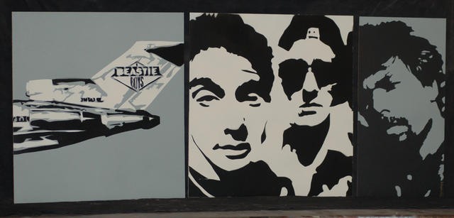 640x307 Beastie Boys Pop Art Poster Painting Of Ill Cd Color - Beastie Boys Painting