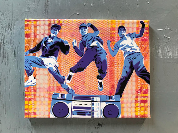 570x427 Beastie Boys Painting On 8x10x1 Canvas Ready - Beastie Boys Painting