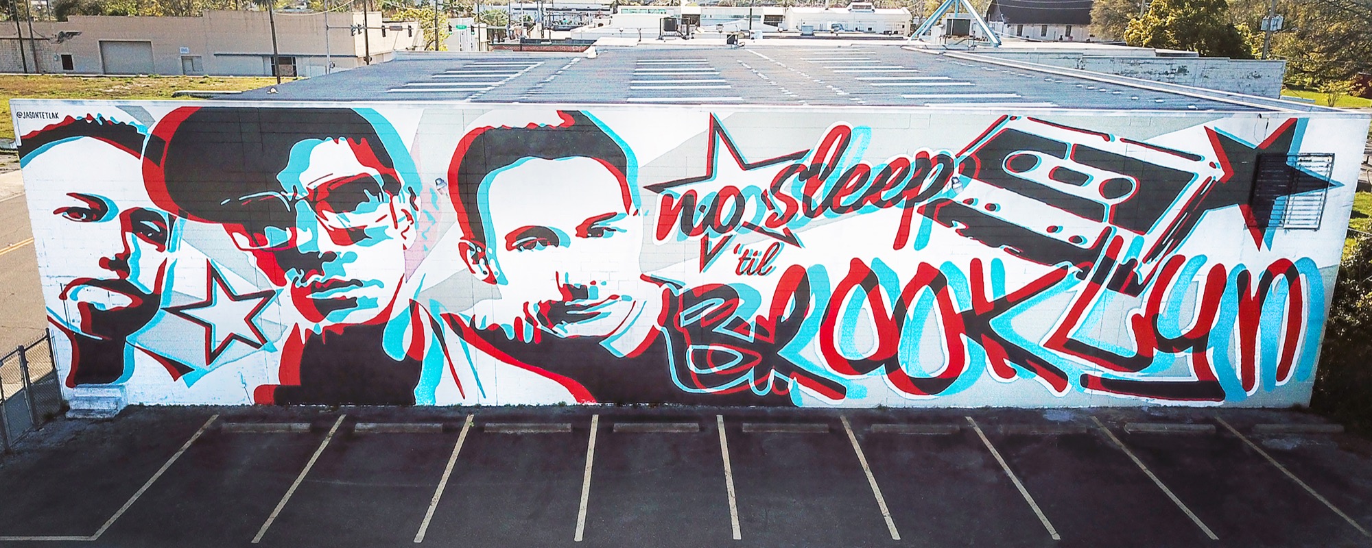 2000x800 Jason Tetlak Uses Beastie Boys As Inspiration For World's Largest - Beastie Boys Painting