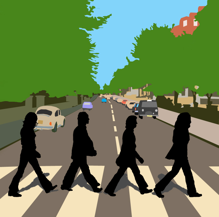 699x695 Abbey Road Means Pop Art By Gerardknight - Beatles Abbey Road Painting