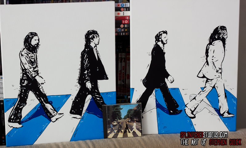 800x483 The Beatles Abbey Road Pop Art Painting - Beatles Abbey Road Painting