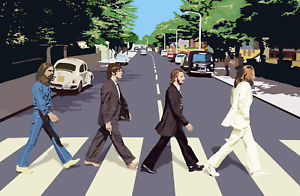 300x196 The Beatles Abbey Road Canvas Art Print Ebay - Beatles Abbey Road Painting
