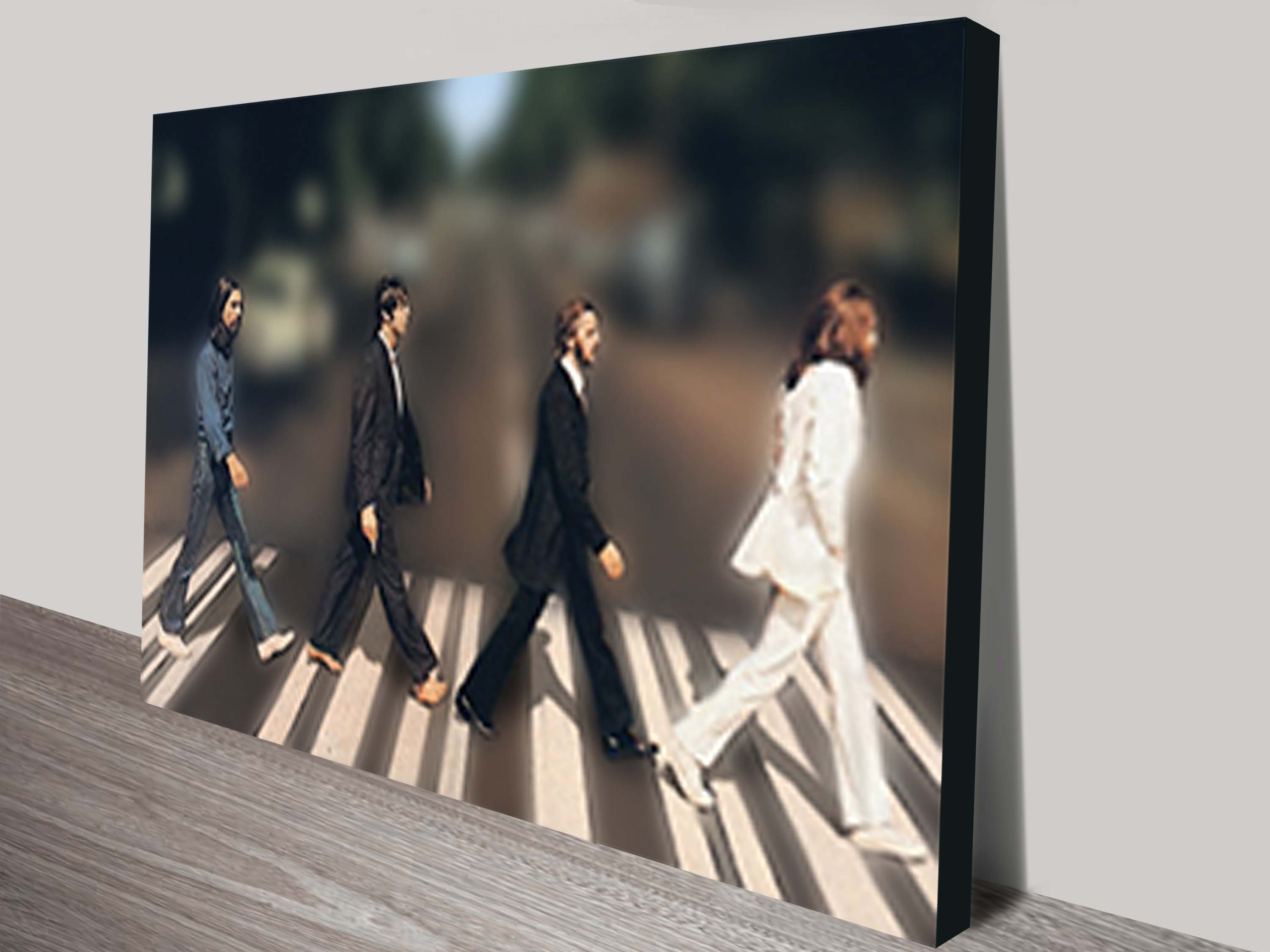3000x2250 The Beatles Abbey Road Pop Art Canvas - Beatles Abbey Road Painting