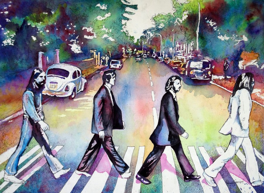 900x658 Abbey Road By Bexfoster - Beatles Abbey Road Painting
