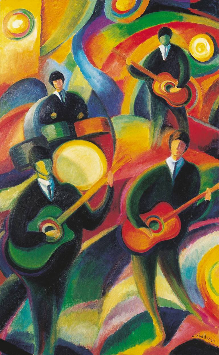 770x1247 Saatchi Art The Beatles Painting By Guillermo Ceballos - Beatles Painting
