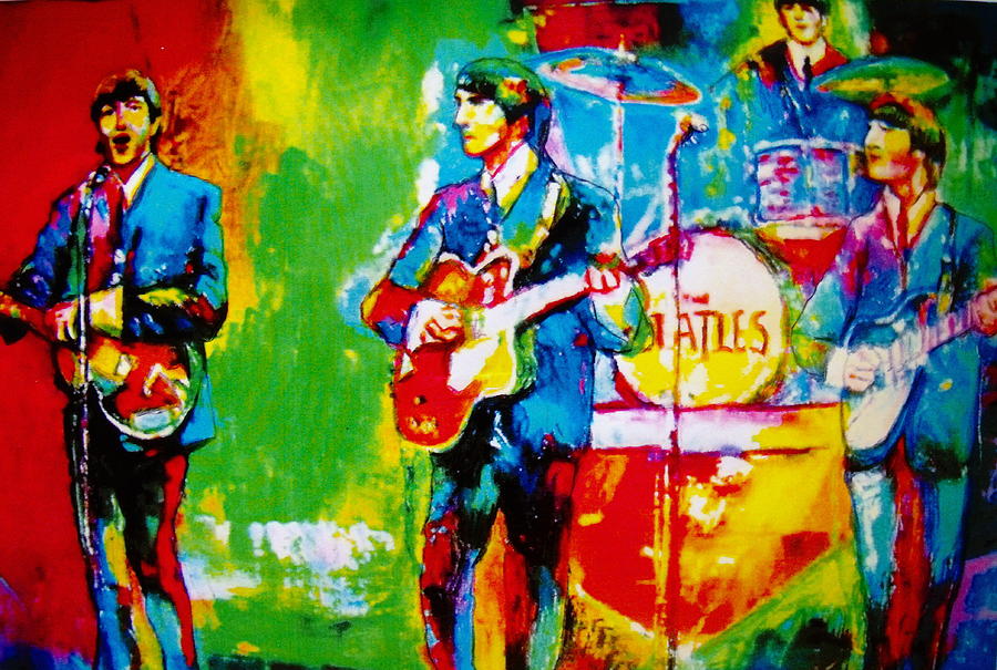 900x605 The Beatles Painting By Leland Castro - Beatles Painting
