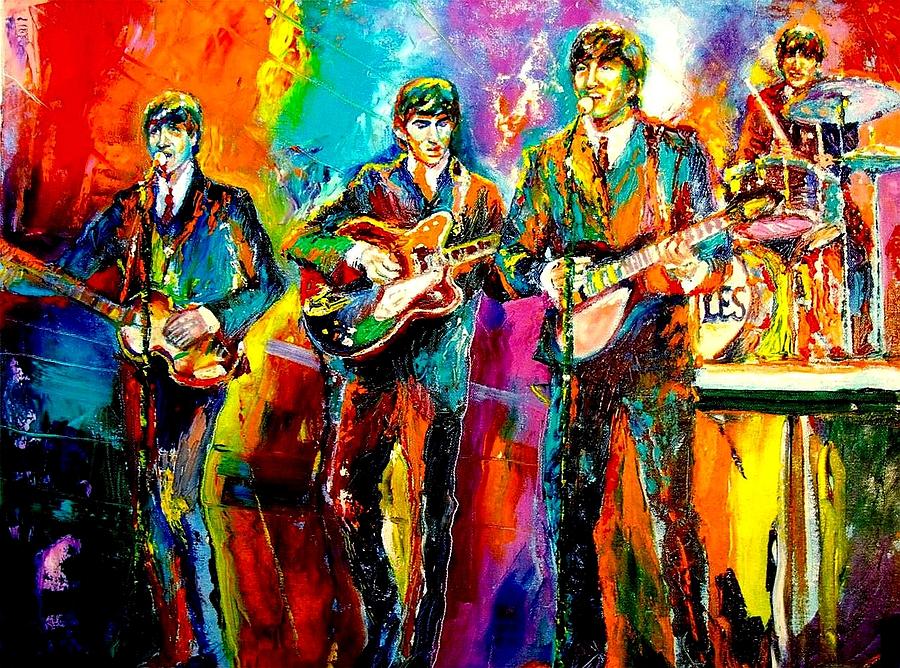 900x668 Beatles Painting By Leland Castro - Beatles Painting