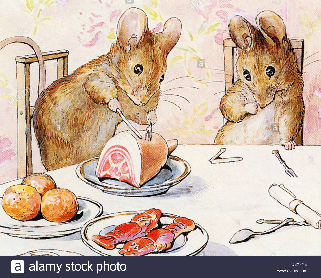 1300x1127 Beatrix Potter Painting Stock Photo 57131634 - Beatrix Potter Painting