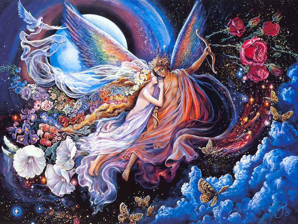 1024x768 Fantasy Art] [Painting] Josephine Wall Free Wallpapers - Beautiful Artwork Painting