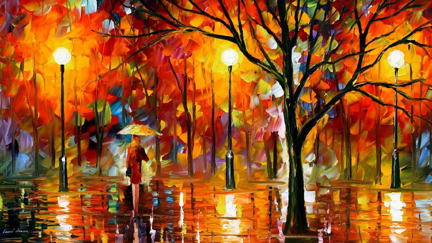 1444x814 Melting Beauty Palette Knife Oil Painting On Canvas By Leonid - Beautiful Artwork Painting