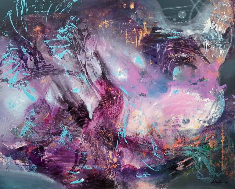770x620 Saatchi Art Lost Desire In Soliture Oneiric Large Mindscape - Beautiful Artwork Painting
