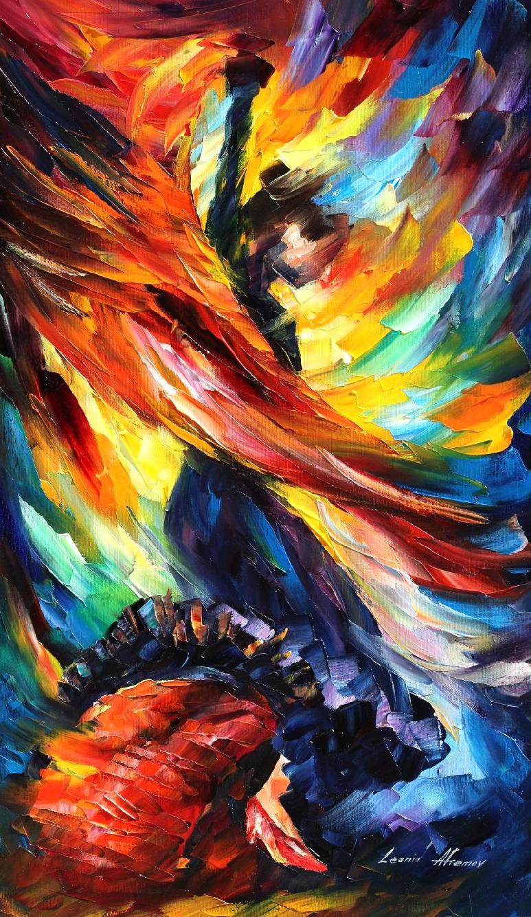 773x1335 Beautiful Dance Palette Knife Oil Painting On Canvas By Leonid - Beautiful Artwork Painting