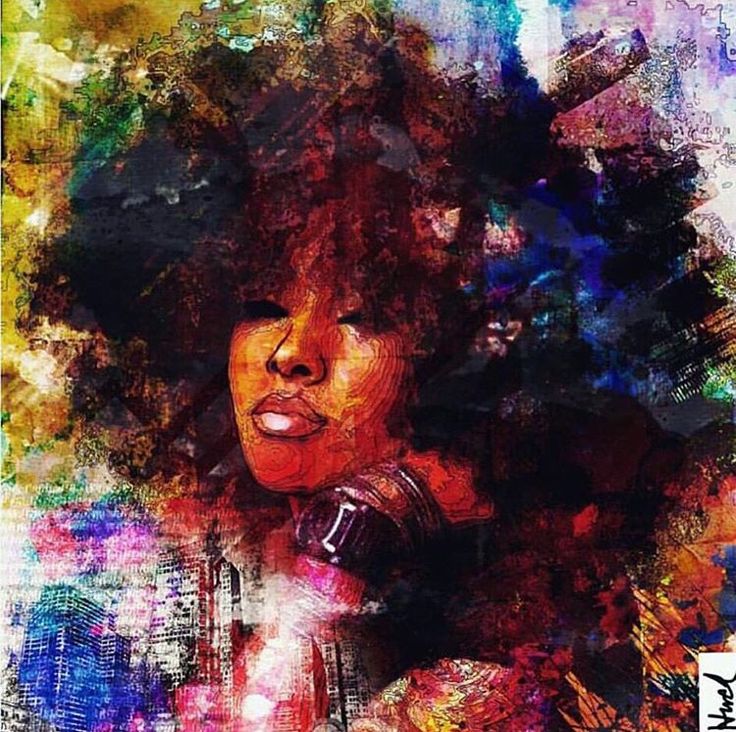 736x732 Beautyhealth Being Single - Beautiful Black Woman Painting