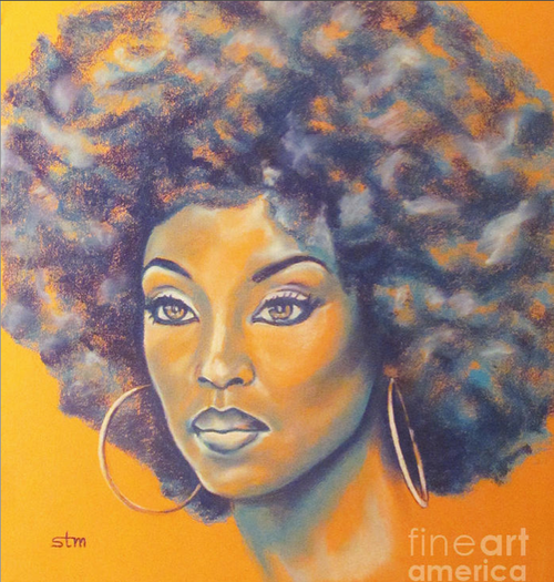 500x525 Try Hair Trigger Growth Elixir ========================= {Grow - Beautiful Black Woman Painting