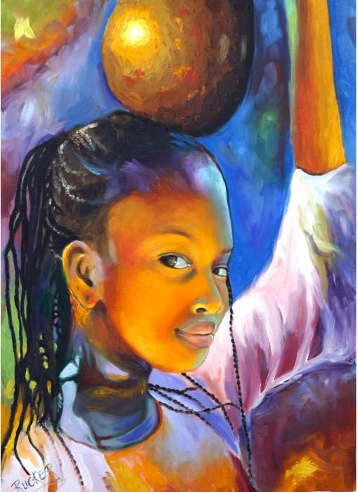 509x700 Pretty Black Girl Painting Beautiful Black Art!!! - Beautiful Black Woman Painting