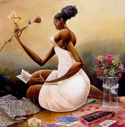 429x434 30 Stunning Black Woman Paintings And Illustrations By Frank Morrison - Beautiful Black Woman Painting
