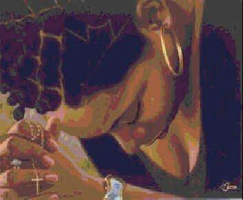 353x290 Beautiful Black Woman Where Is Your Virtue Walk In Your Purpose - Beautiful Black Woman Painting