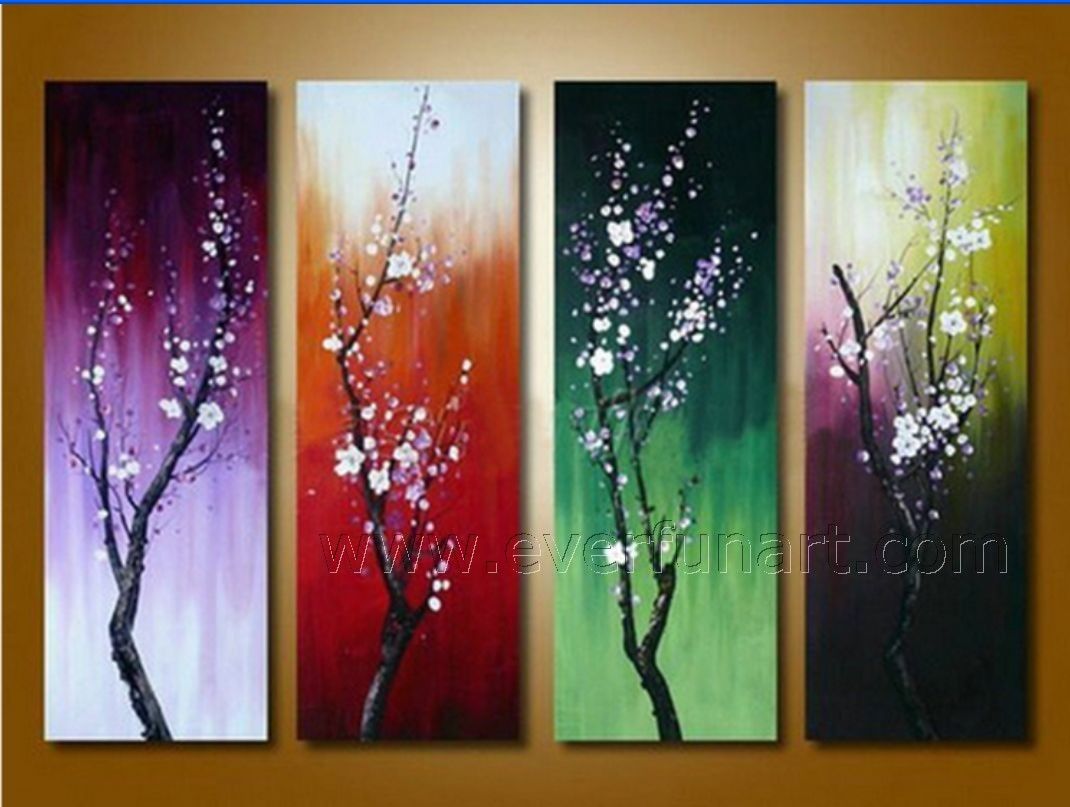 1070x807 Beautiful Canvas Art Seasons Flower Oil Painting On Canvas (Fl4 - Beautiful Canvas Painting