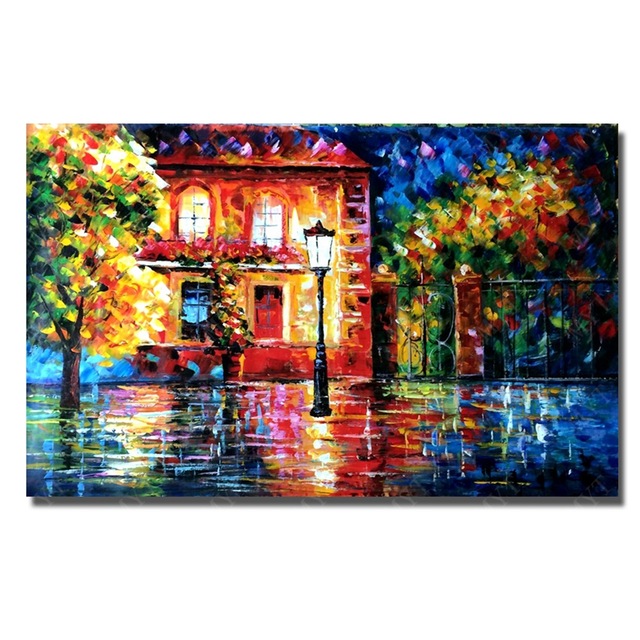 640x640 Nice Design Home Decoration Street Scenery Beautiful Canvas Wall - Beautiful Canvas Painting