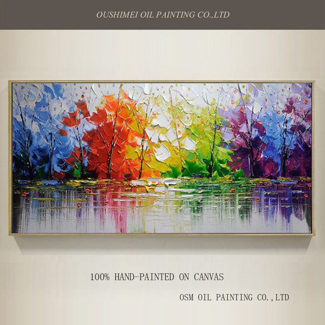640x640 Wholesale High Quality Abstract Trees Oil Painting On Canvas - Beautiful Canvas Painting
