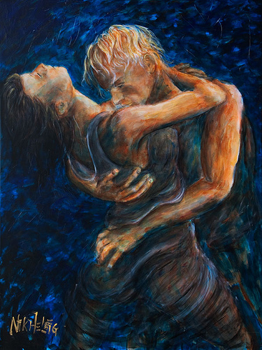 375x500 The Most Amazing Things Romantic Love Couple Beautiful Painting - Beautiful Couple Painting