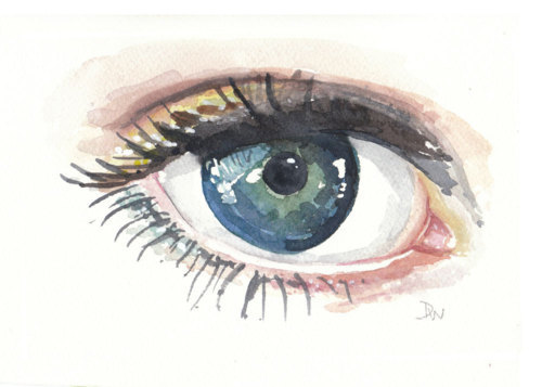 500x357 Amazing, Art, Beautiful, Beauty, Blue - Beautiful Eyes Painting