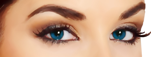 500x189 Amazing Painting Beautiful Eyes Wallpaper - Beautiful Eyes Painting