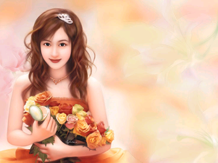 737x553 20 Most Beautiful Chinese Woman Paintings Around The World - Beautiful Girl Painting