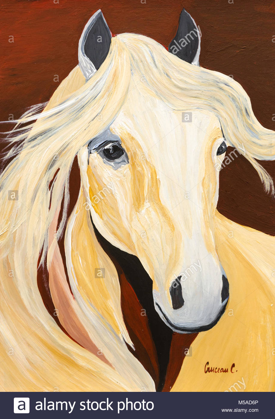 915x1390 Beautiful Horse Painting Stock Photo 175406862 - Beautiful Horse Painting
