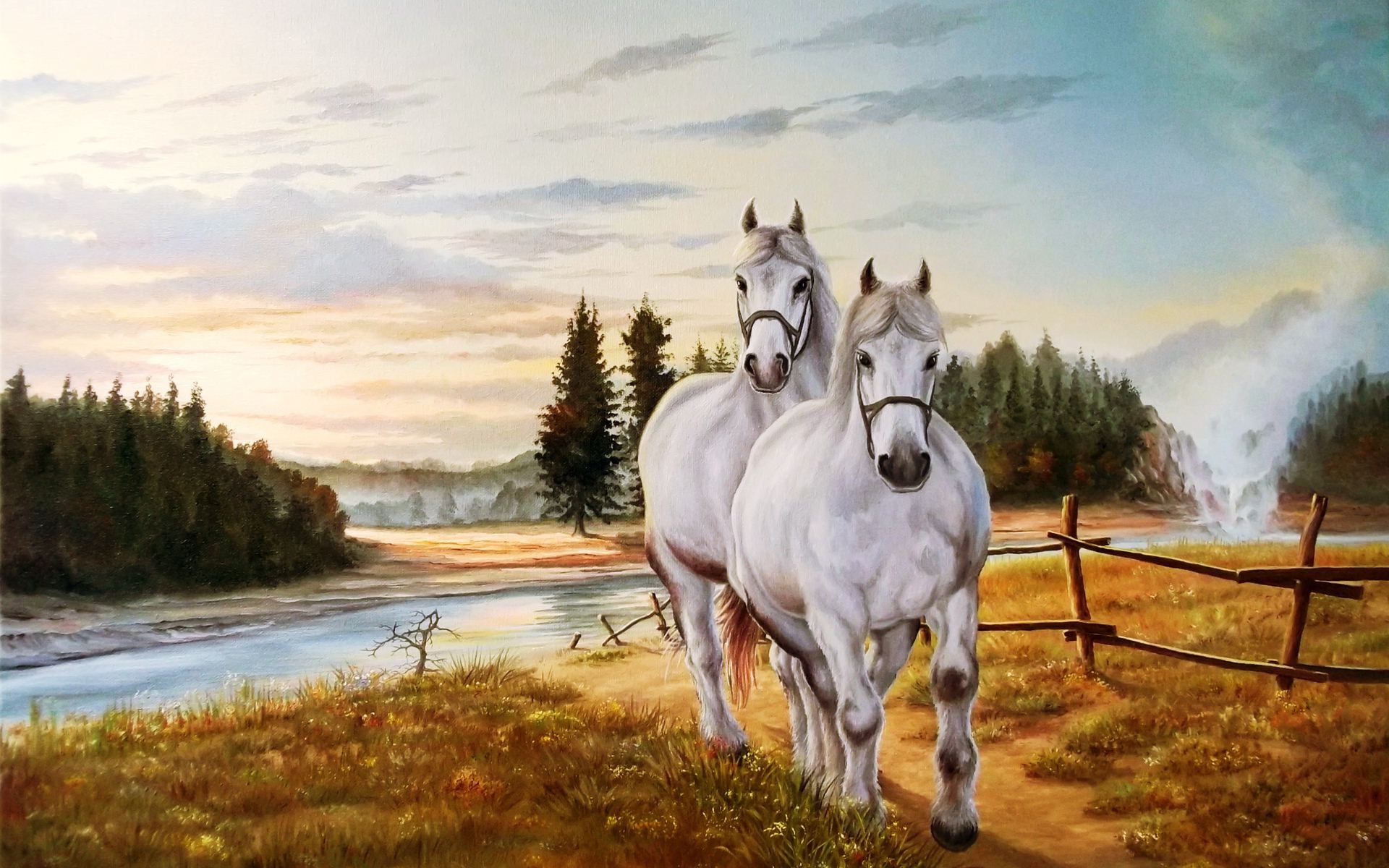 1920x1200 Horse Painting Wallpapers, Pictures, Images - Beautiful Horse Painting