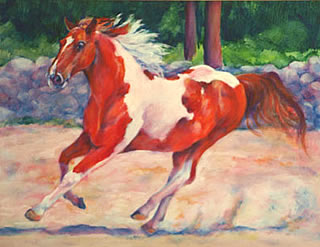 320x247 Karen Brenner Blogs About Her Horse Paintings And Equine Adventures - Beautiful Horse Painting