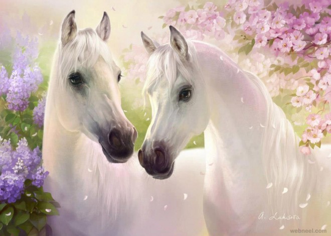 660x470 Beautiful Horse Painting - Beautiful Horse Painting
