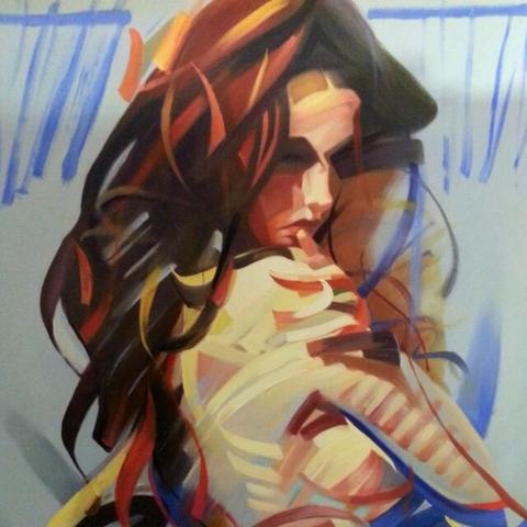 480x480 Oil Painting On Canvas Beautiful Lady Redsagaseeds - Beautiful Lady Painting