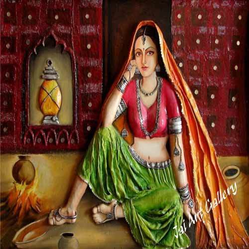 500x500 Beautiful Lady Paintings, Abstract Amp Contemporary Paintings - Beautiful Lady Painting
