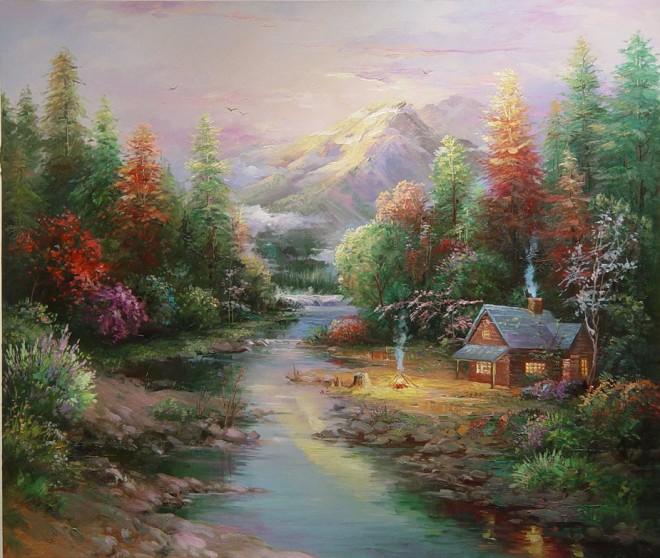 660x558 Beautiful Landscape Oil Paintings - Beautiful Landscape Painting