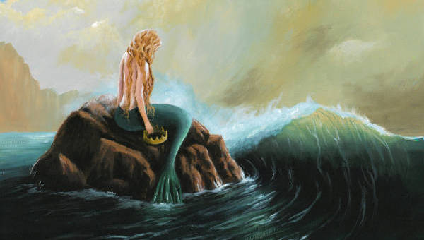 600x340 Mermaid Paintings - Beautiful Mermaid Painting