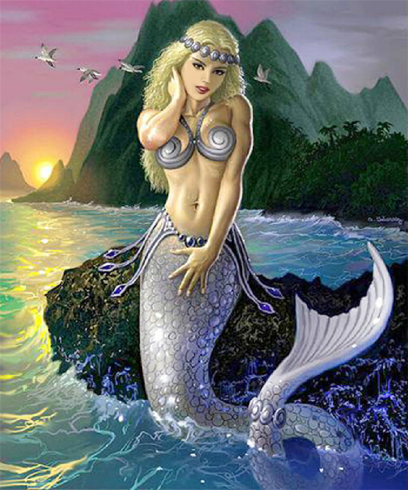 800x960 New Diamond Painting Mermaid Beautiful Sex Women Picture - Beautiful Mermaid Painting