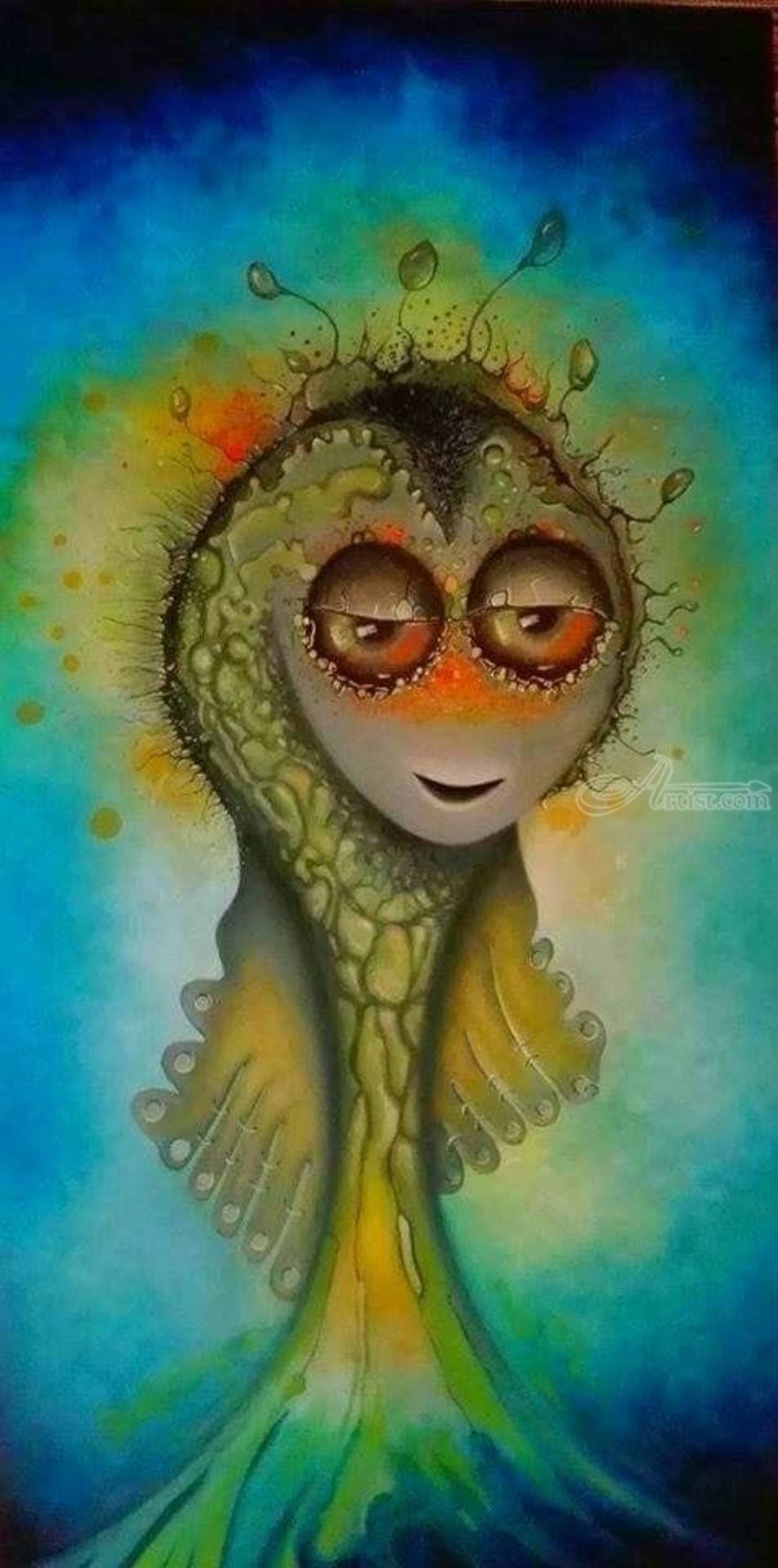 850x1714 I'M The Most Beautiful In The World Paintings,plastic Art By - Beautiful Painting