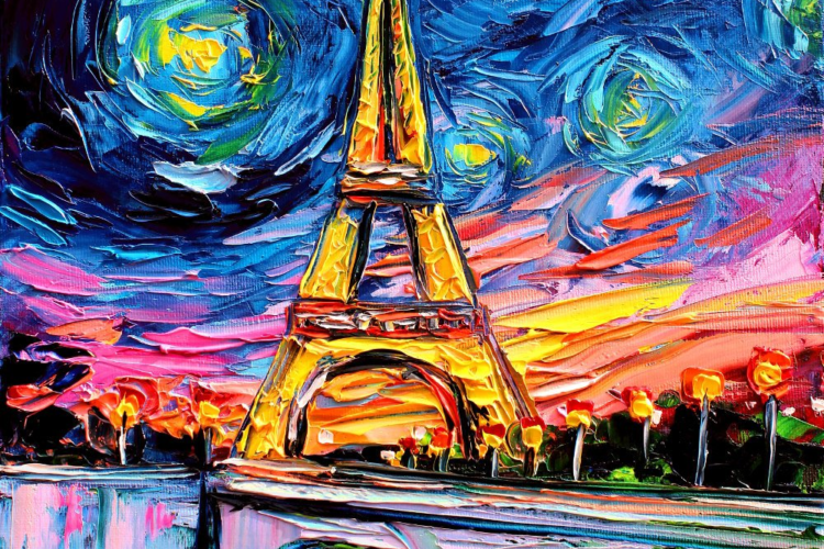 750x500 These Beautiful Paintings Are What Happen When Van Gogh Meets Pop - Beautiful Painting