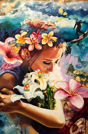 295x449 Art Faces, Beautiful Paintings Art Decoration Design - Beautiful Painting Images