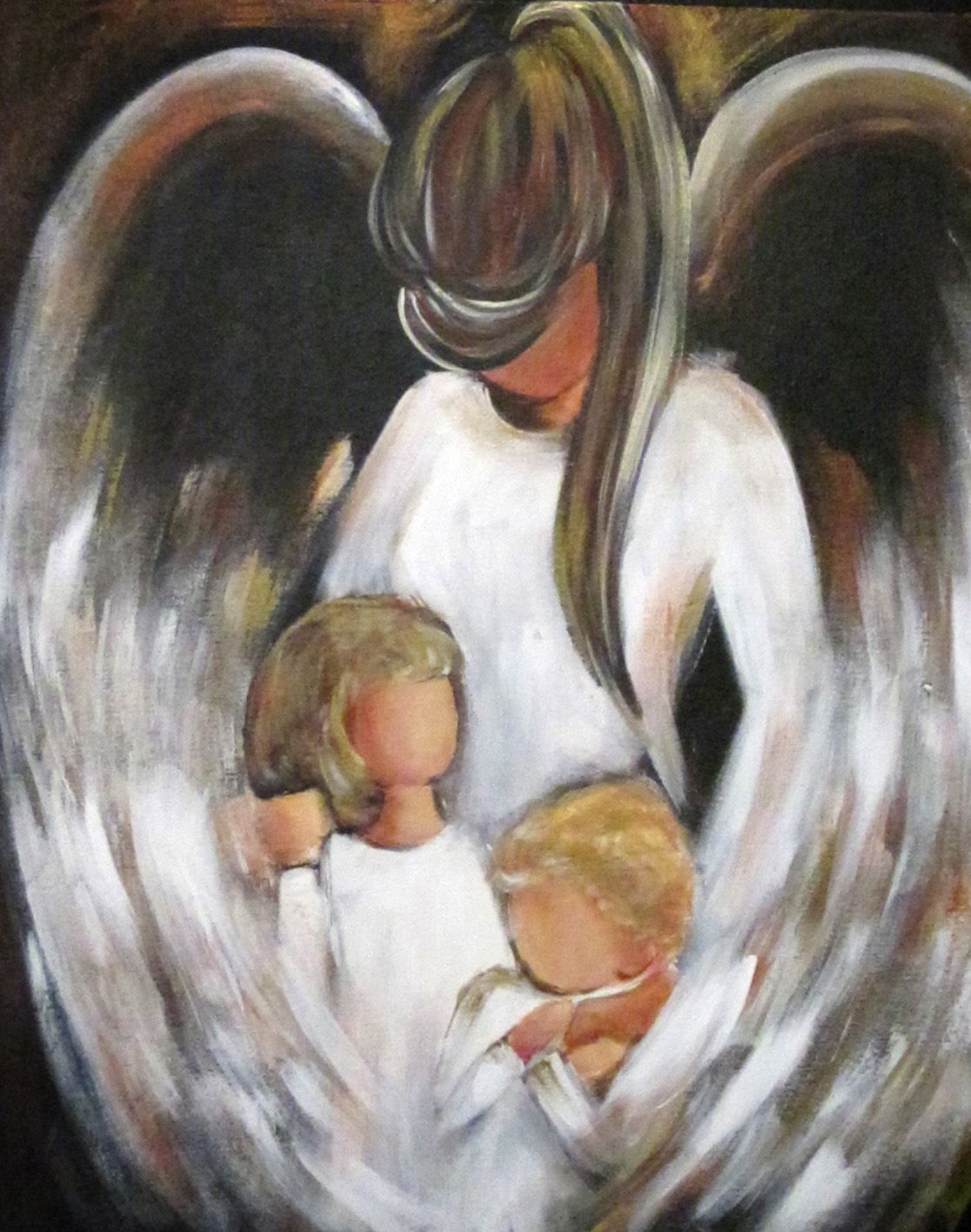 1116x1416 Gaurdian Angel This Is A Beautiful Imagine Of How I Hope To Look - Beautiful Painting Of Angels