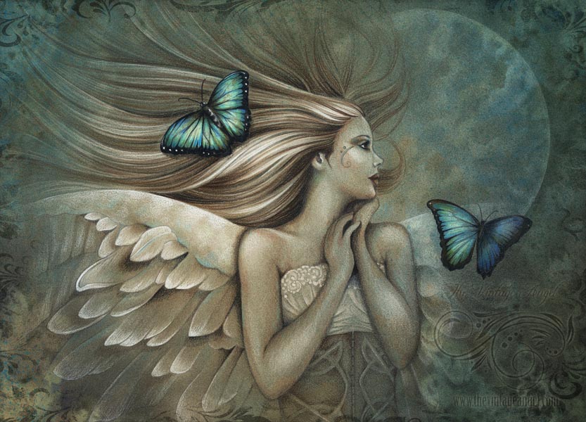 833x600 Angel Art - Beautiful Painting Of Angels