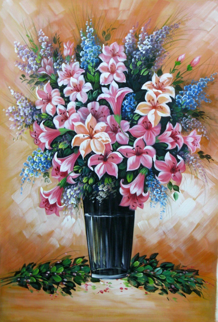 870x1280 Floral Liberation - Beautiful Painting Of Flowers