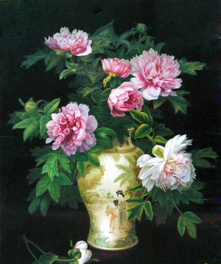 730x870 25 Beautiful Flower Painting From Top Artists Around The World - Beautiful Painting Of Flowers