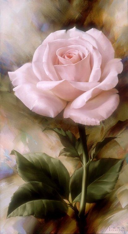 413x750 40 Beautiful And Realistic Flower Paintings For Your Inspiration - Beautiful Painting Of Flowers
