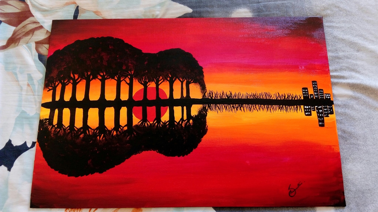 1280x720 Beautiful Painting By Artist Acrylic Colours Speed Painting - Beautiful Painting Of Nature