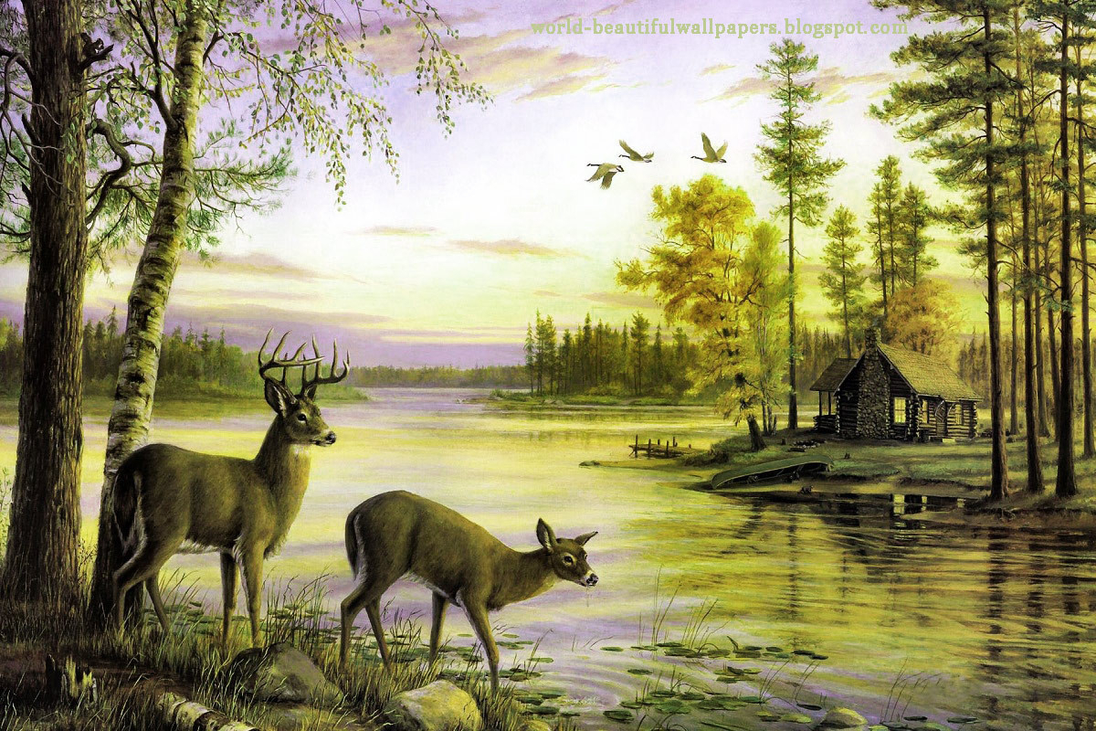 1200x800 Beautiful Paintings Of Nature - Beautiful Painting Of Nature