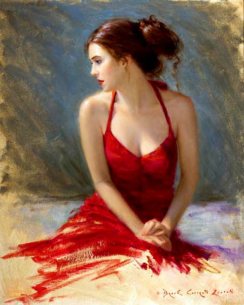 481x600 Beautiful Paintings By Bryce Cameron Liston American Artist - Beautiful Painting Woman