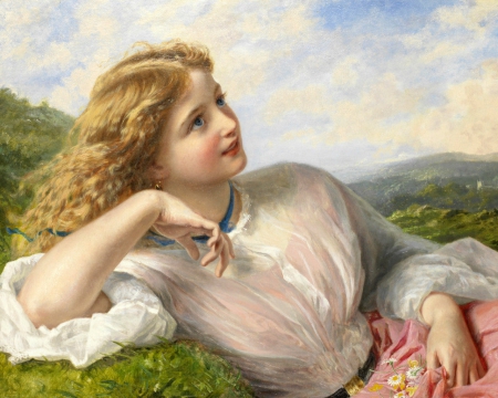 450x360 Beautiful Painting Of A Woman - Beautiful Painting Woman